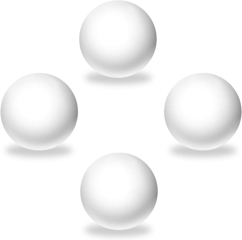 LYCTDD Cat Ball Toy Cat Track Balls Replacement Track Balls for Turbo Round Scratcher Toy (4 pcs), White - Image 1